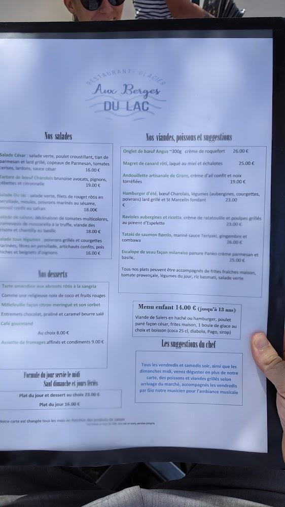 Aux Berges du lac - Menu Image 3